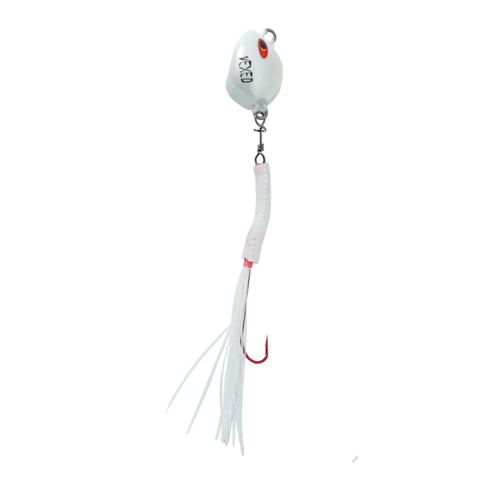 Vexed Bottom Worm Long Shank 15g Mutsu Fishing Jig Lure Albino Glow