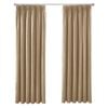 Mollers 240 x 205cm Caramel Blockout Trevally Pencil Pleat Curtain