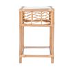 Hanoi 55cm Rattan Bedside Table Natural