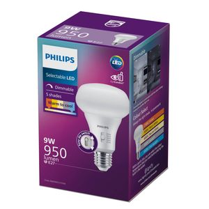 Philips R80 ES LED 950Lm Cool Daylight 9W 5CCT Dimmable Globe