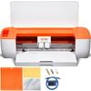 VEVOR Vinyl Cutter Machine Orange+White Bluetooth Connectivity DIY for Creating Customized Cards