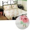 Bloomington Cream Rosie Stripes Polyester Cotton Quilt Cover Set Queen 210 x 210 cm