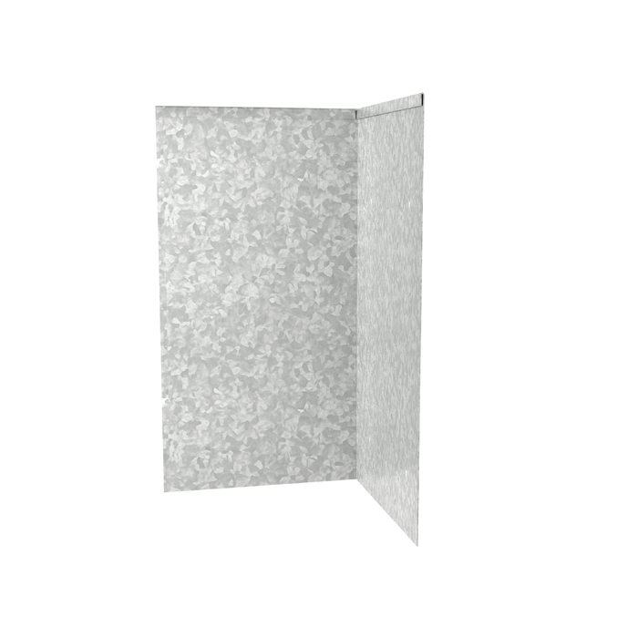 TerraForm Edging 580mmH x 610mmW  2.5mm Gauge Galvanised Steel Inside Corner