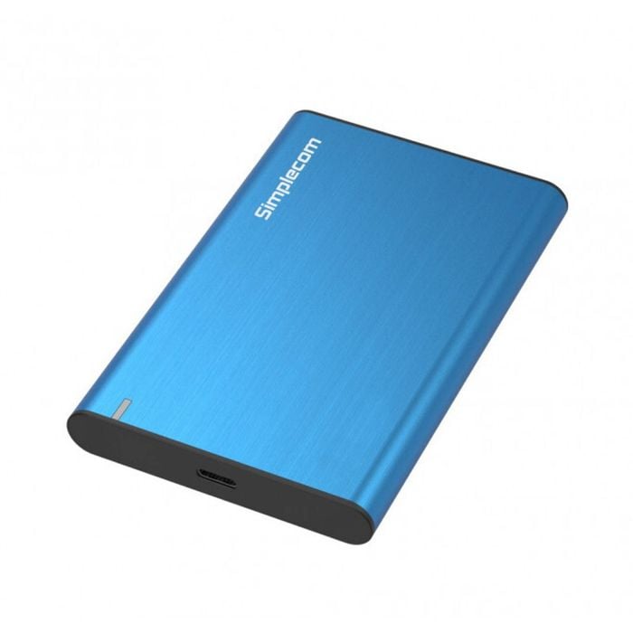 Simplecom Se221 Aluminium 2.5'' Sata Hdd/ssd To Usb 3.1 Enclosure Blue