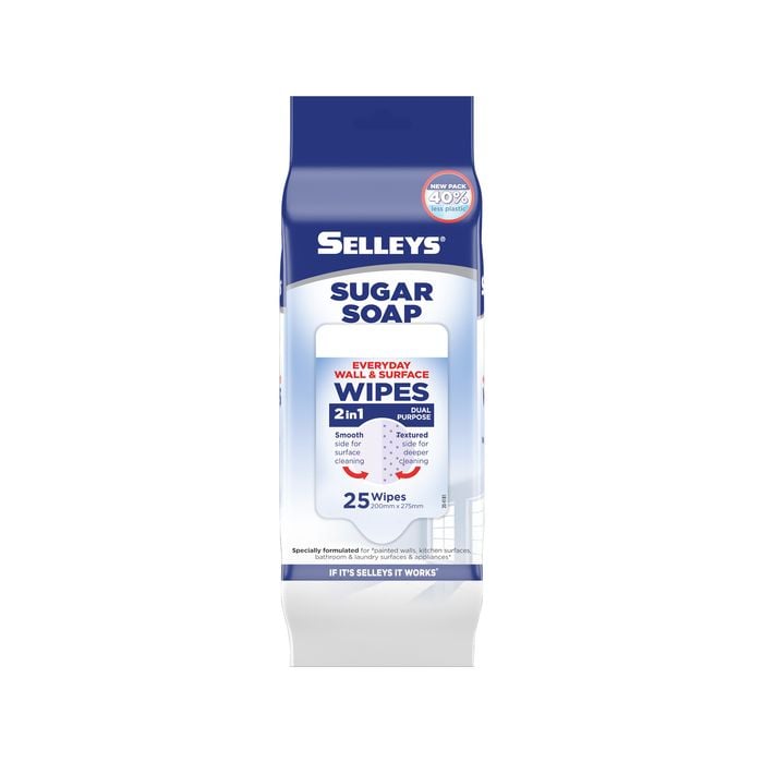 Selleys Sugar Soap Wall Cleaning Wipes - 25 Pack
