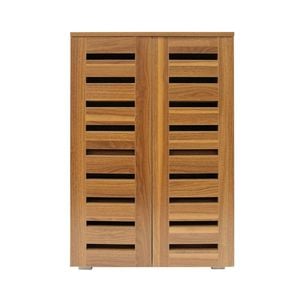4 Tier Wooden Shoe Storage Cabinet Shoe Rack Shelf Organiser Cupboard for 20 Pairs Shoes