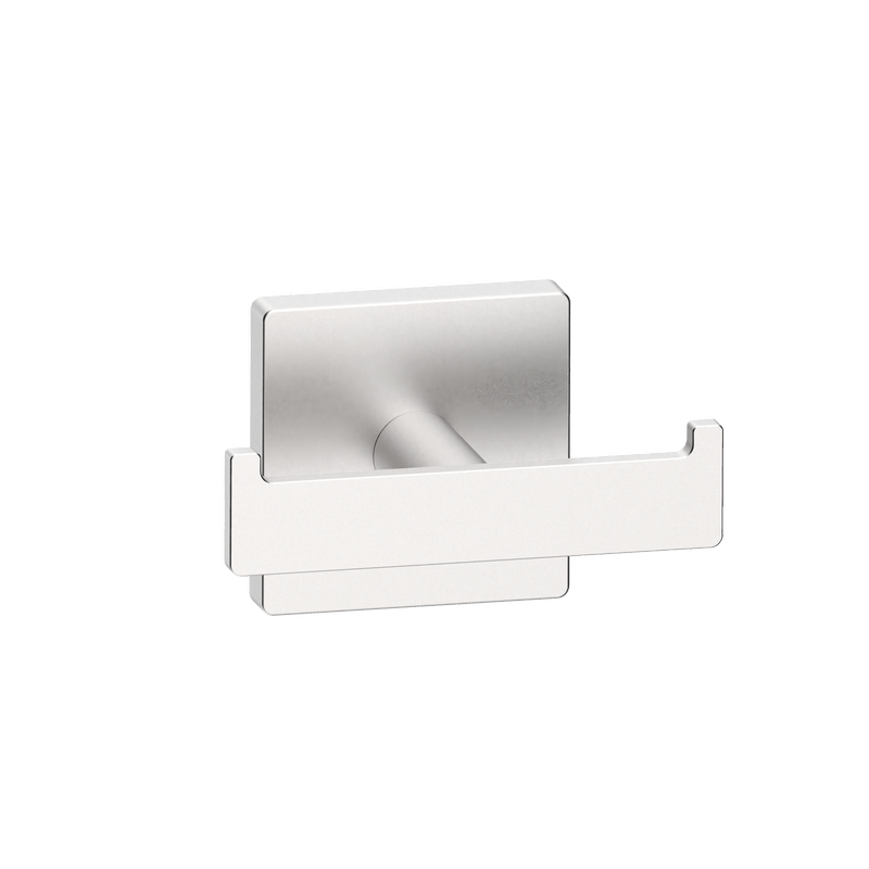 Rococo Double Robe Hook Brushed Nickel