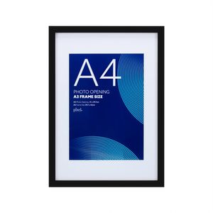 Pixel A3 Mat To A4 Black Poster Frame