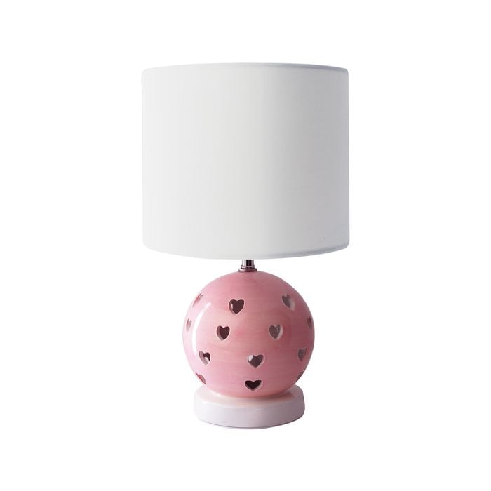 Mirabella Lulu Ceramic Heart Table Lamp