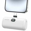 Tough On Mini Portable Charger 5000mAh Power Bank USB C Charging for Samsung Android iPhone 15 & 16 Series White