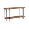 IHOMDEC Extra Long Console Sofa Table Rustic 135cmW Rustic Dark Brown