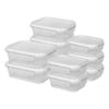 Harbour Housewares 10pc Glass Food Storage Containers Set with Lids - 2 Sizes