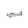 Ignite Laser Cessna A185F Skywagon - Four-Seat Utility Aircraft Silhouette Metal Wall Art Rustic Metal 15.7 inch - 40 cm