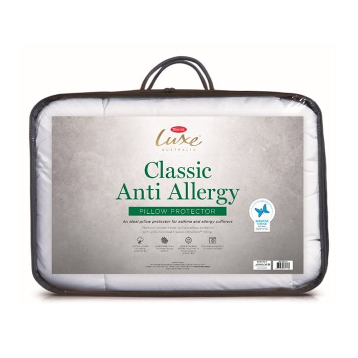 1pc Tontine Luxe Classic Anti-Allergy/Microbial Bed Pillow Protector Case Cover