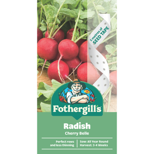 Fothergill's Radish Cherry Belle Seed Tape