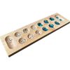 Wooden Mancala Board Game With 48 Pebbles