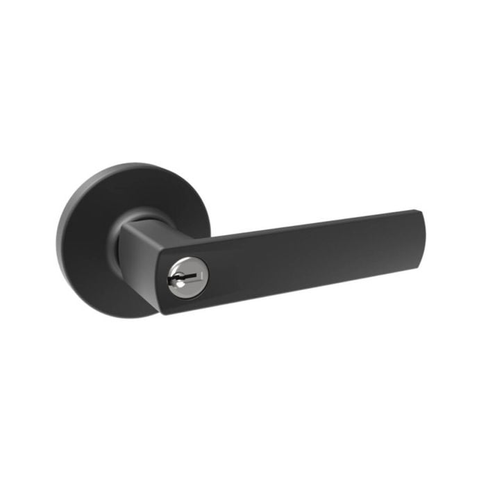 Lane Matte Black Oxford Entrance Leverset