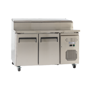 Exquisite Two Door Stainless Steel Top Food Preparation Refrigerators (excluding Pans)