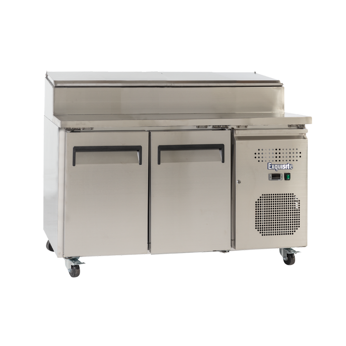 Exquisite Two Door Stainless Steel Top Food Preparation Refrigerators (excluding Pans)