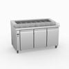 Thermaster Three Door Deluxe Pizza Prep Bench  - Pizza Prep Fridges (pwb150)