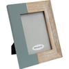 LVD Pinewood Modern Glass Photo/Picture Frame 5x7 20.5x2x26cm Denim Side