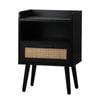 Oikiture Bedside Table Rattan