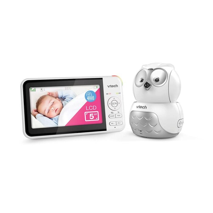VTech Full Colour Pan & Tilt Baby Video Monitor Single Camera - White