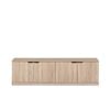 European Cabinetry Natural Oak Slim Pull Black Handles Bucharest TV Unit