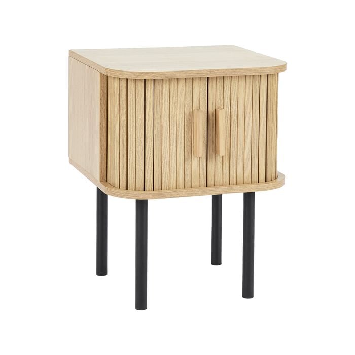 Cooper & Co. Haven Sliding Door 40cm Bedside Table Natural