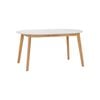 Modern Furniture WERNER Extendable Dining Table 150-195cm  - Natural & White