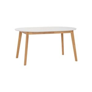 Modern Furniture WERNER Extendable Dining Table 150-195cm  - Natural & White