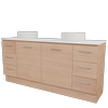 New England Joinery 1800mm King SilkSurface Top Floor Standing Vanity