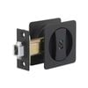 Zanda 65mm Matt Black Square Cavity Sliding Privacy Set 