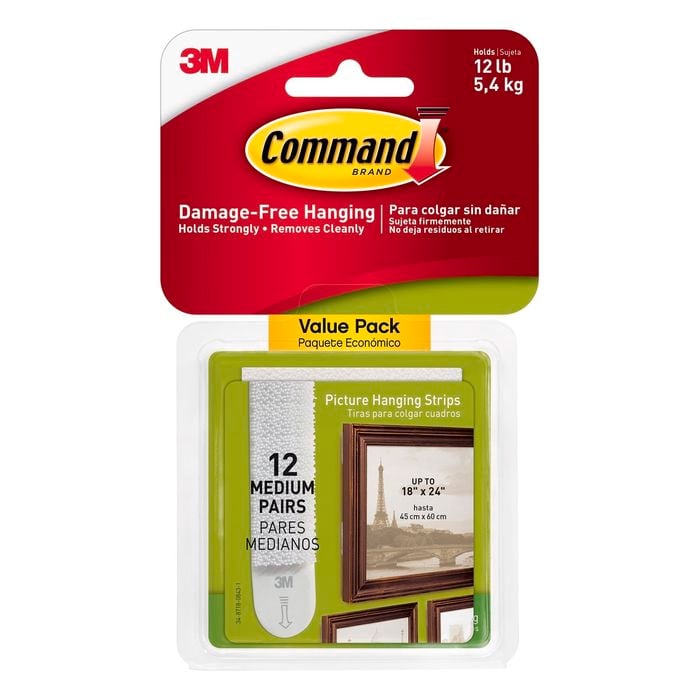 Command™ Medium Picture Hanging Strips - 12 Pack