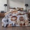 Riviera Maison King Broc Natural Cotton Quilt Cover Set