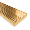 Forme 900 × 100mm Brushed Gold PVD Stainless Steel Mesh Floor Waste