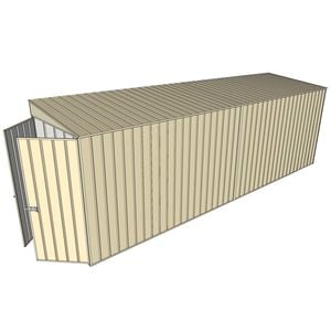 Build-a-Shed 1.5 x 6 x 2m Skillion Shed without Side Doors - Cream