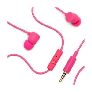 Coloud Colors Pink Headphones Earbuds Stereo Headset with Mic & Remote C19M