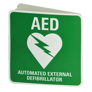 FastAid AED Wall Sign Angle Bracket, Australian Resuscitation Council