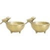 2PK LVD Trinket Dish Brass Birdnest Decorative Home/Lounge Decor