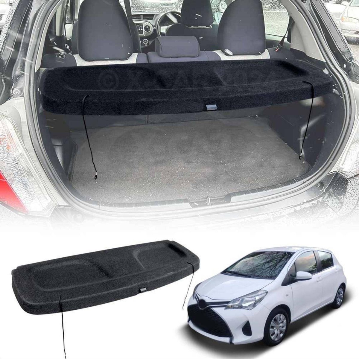 Trunk Shade for Toyota Yaris Hatch 2011-2020 Rear Cargo Security Shield ...