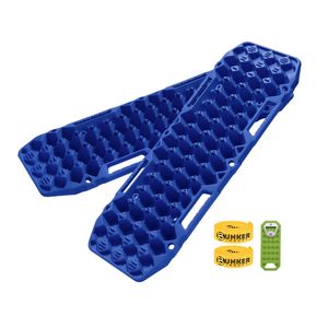 Bunker Indust 2PCS Recovery Tracks Board 10T Mud Sand Snow Traction Boards Blue