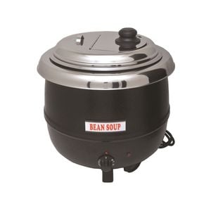 Lce Sk3b Benchtop 13l Soup Kettle Warmer Soup Pot Black