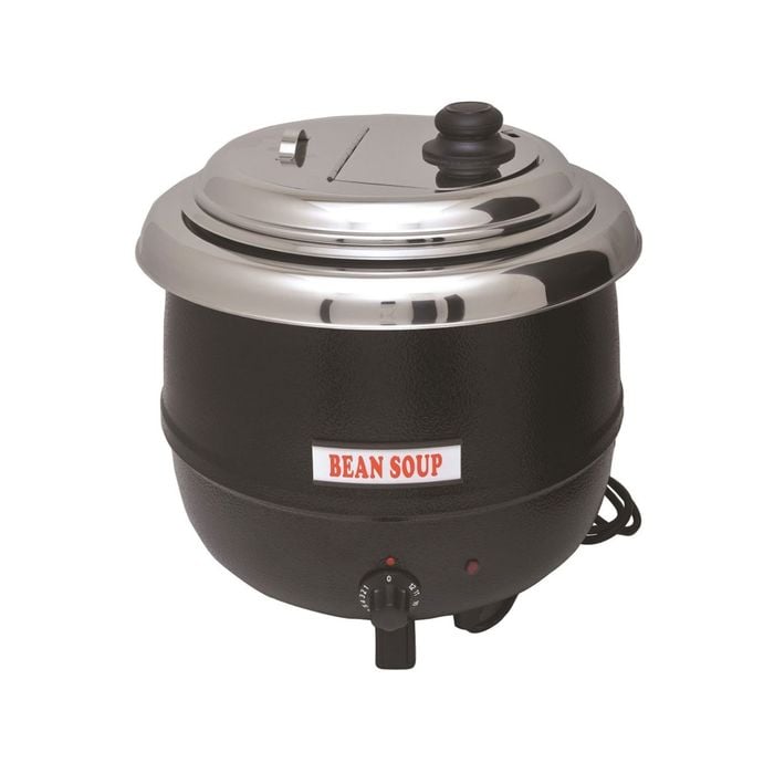 Lce Sk3b Benchtop 13l Soup Kettle Warmer Soup Pot Black