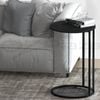 Artiss Coffee Table Round Black
