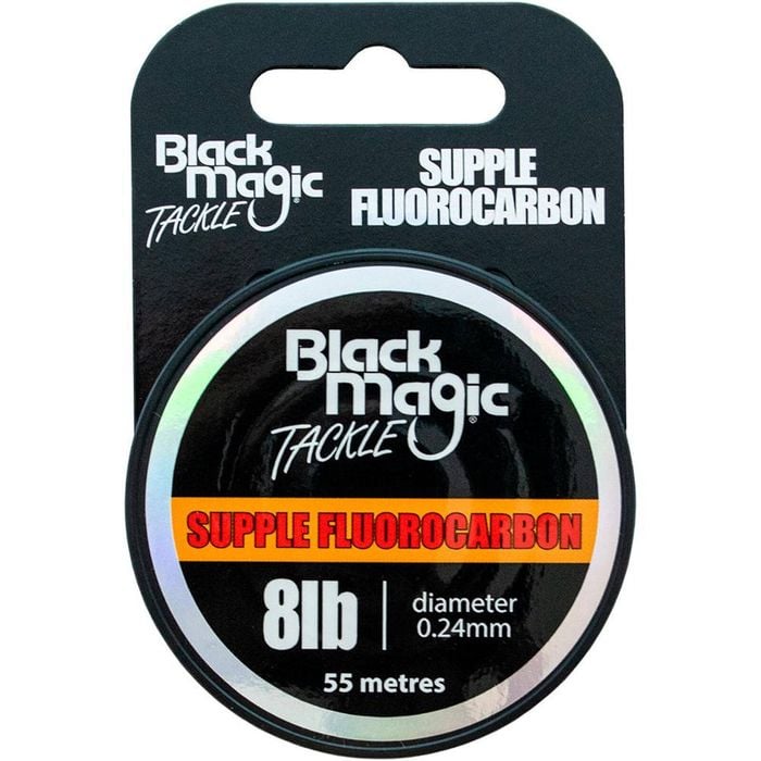 Black Magic Supple Fluorocarbon Fishing Tippet Leader 8lb