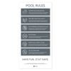 Pool Signs Australia Pool Rules Sign - Slate Grey