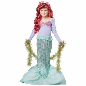 Little Mermaid Princess Ariel Fairytale Story Book Week Dress Up Girl Costume S