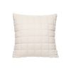 SOGA 50cm Beige Quilted Grid Pattern Decorative Throw Pillow