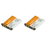 2PK Jupio Li-Ion 3.7V 740mAh Battery For Fuji NP-45 Camera
